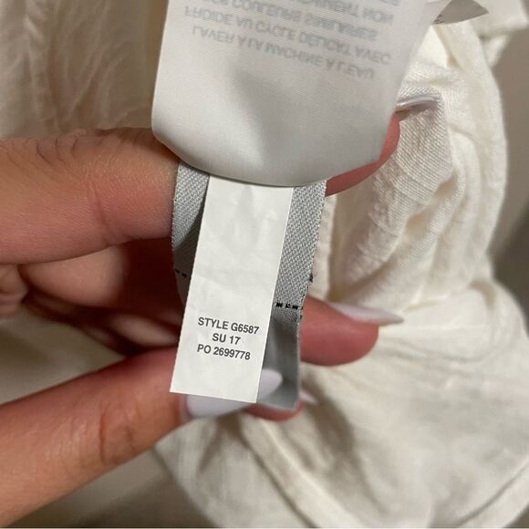 J. Crew Embroidered Cotton-Linen Beach Romper- Size XS - Picture 6 of 8